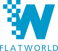 Logo Flat World Agency