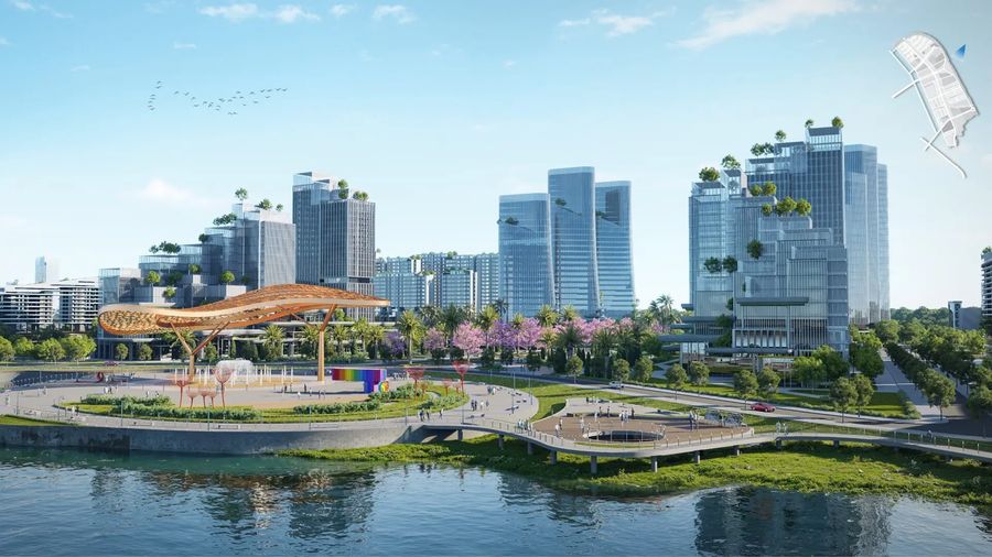 Phối cảnh Khu đô thị du lịch Đại Phước
