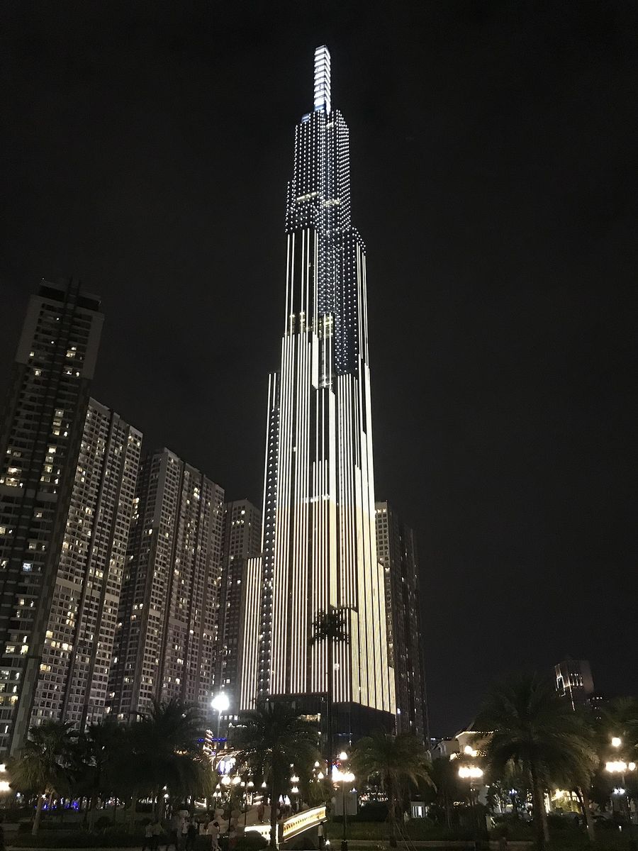 The Landmark 81 at night