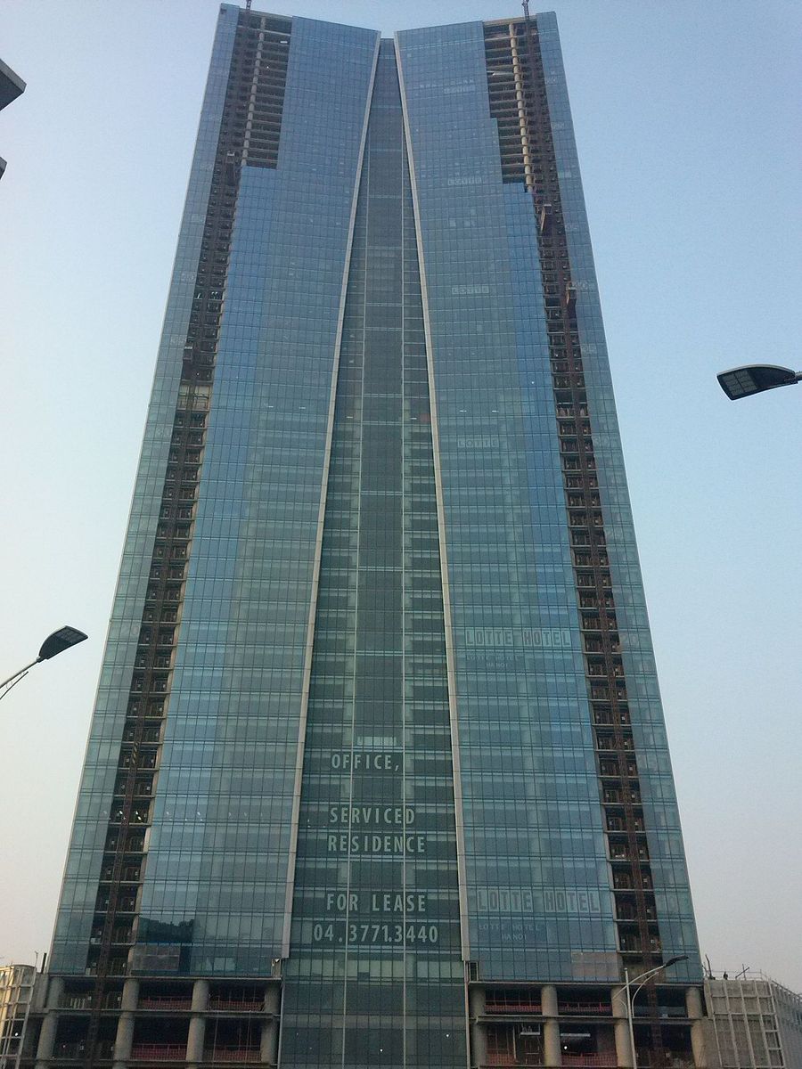 Lotte Center Hanoi 1 during construction