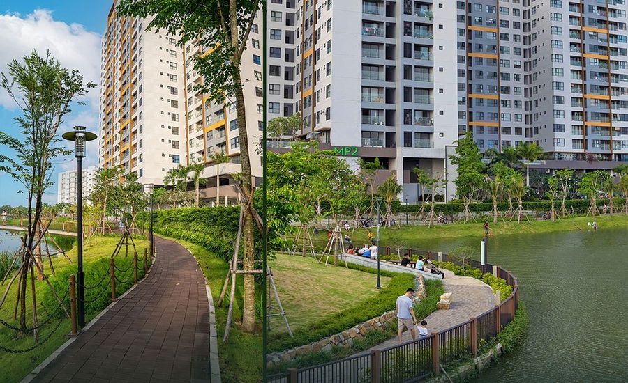 Đường dạo bộ tại Mizuki Park.