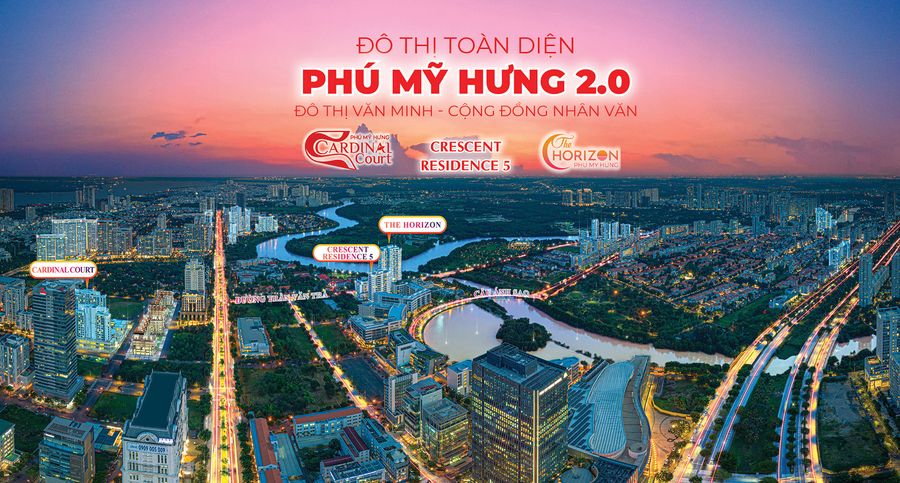 Phối cảnh Khu đô thị Phú Mỹ Hưng