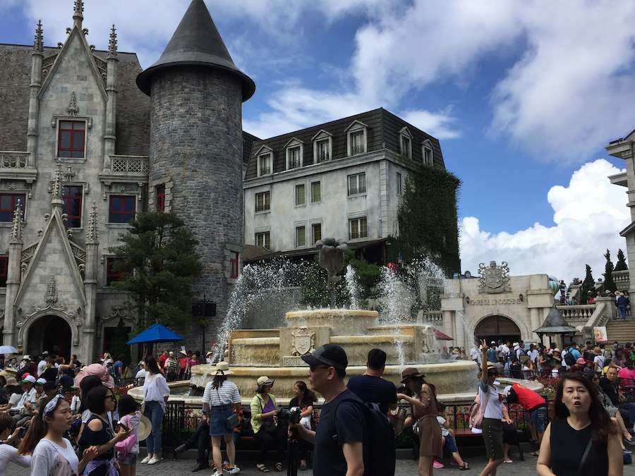 European style buildings on Ba Na Hills Vietnam